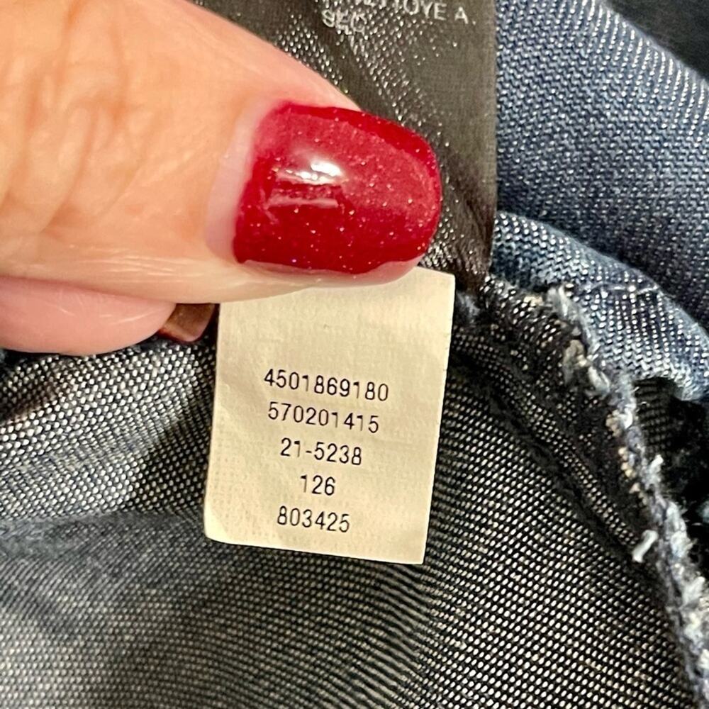 WHBM The Carmen Lyocel Denim Bell-Sleeve Blouse Size 6 Petite - Picture 11 of 11